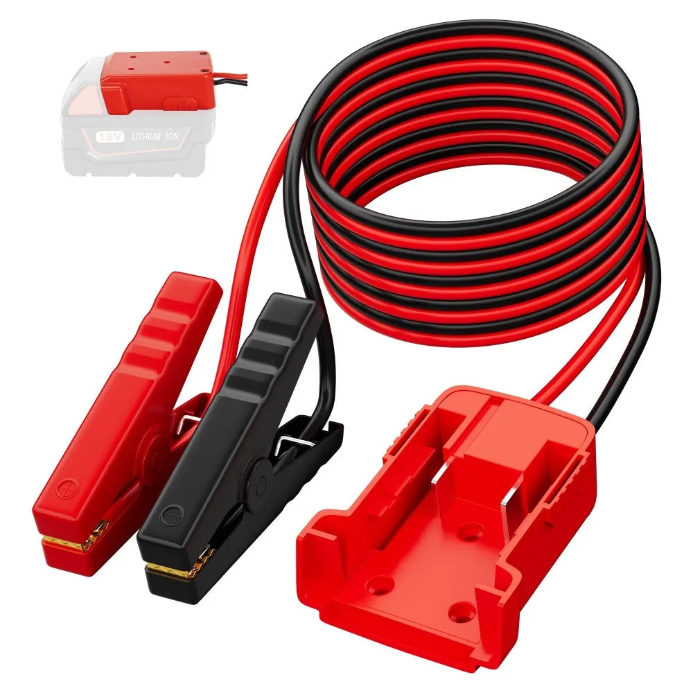 Car Battery Igniter Automotive Emergency Power Kits 12AWG Cable Jumper Starter Jump Kit Power Tool Line for Milwaukee Dewalt