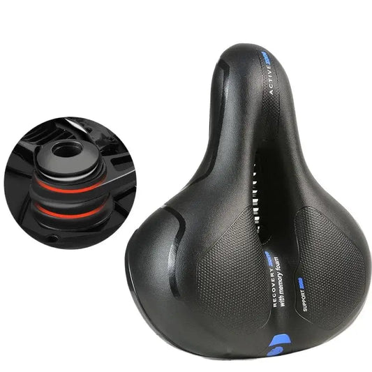 Hollow Breathable Bicycle Saddle MTB Road Bike Saddle Shock Absorbing Comfortable Big Butt Bike Seat Bicycle Accessories