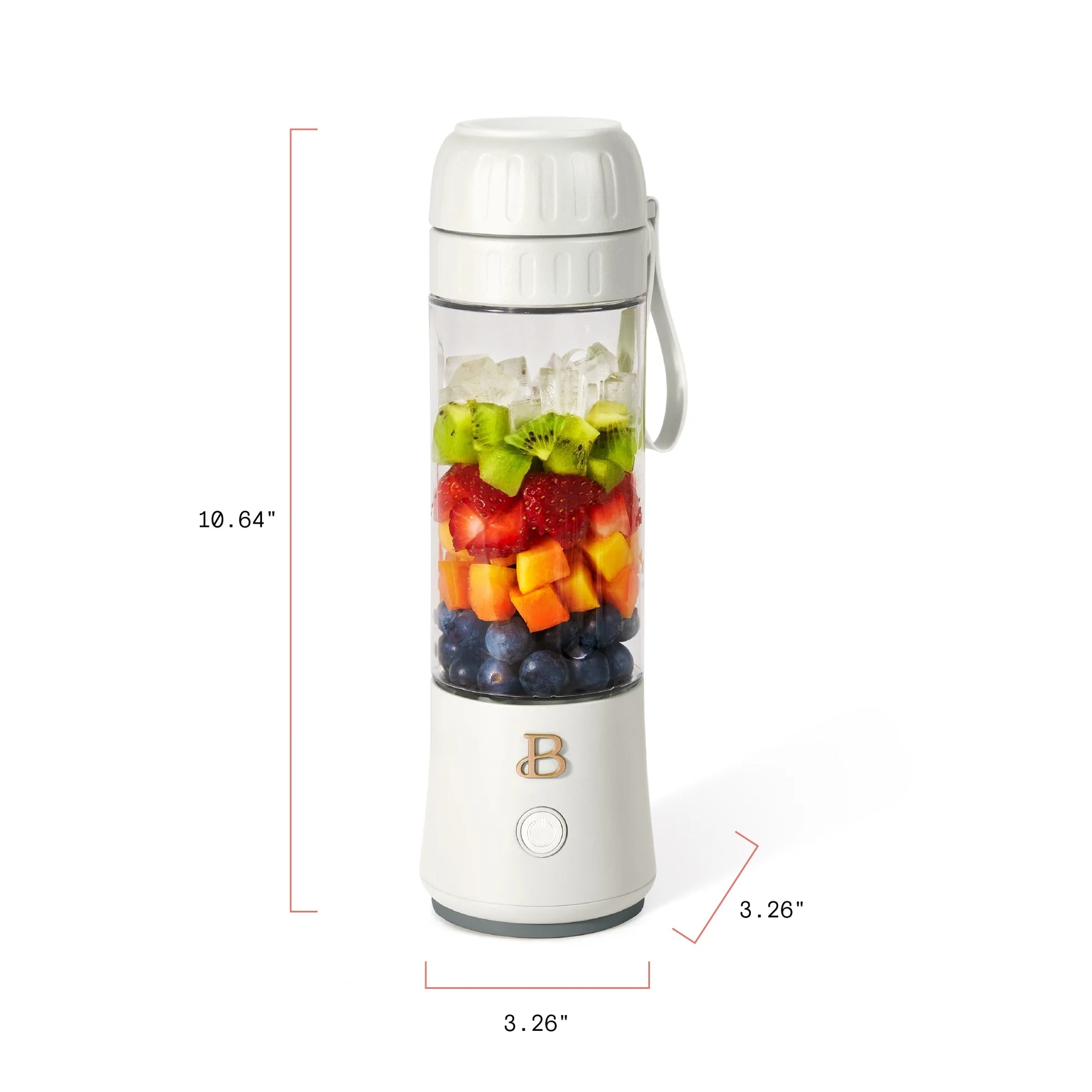 Portable To-Go Blender 2.0, 70 W, 16 Oz, White Icing by Drew Barrymore