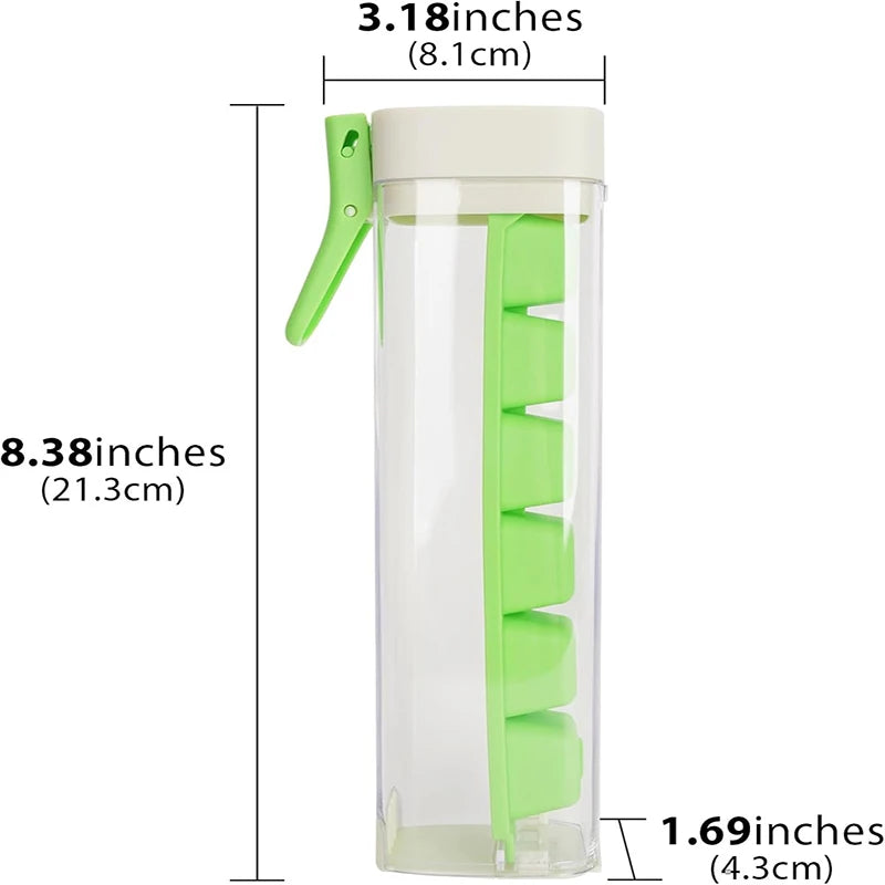 Ice Cube Mold One Hand Press Type Ice Storage Box Ice Cube Tray DIY Ice Cube Maker Mold Household Ice Making Box Barware Tool