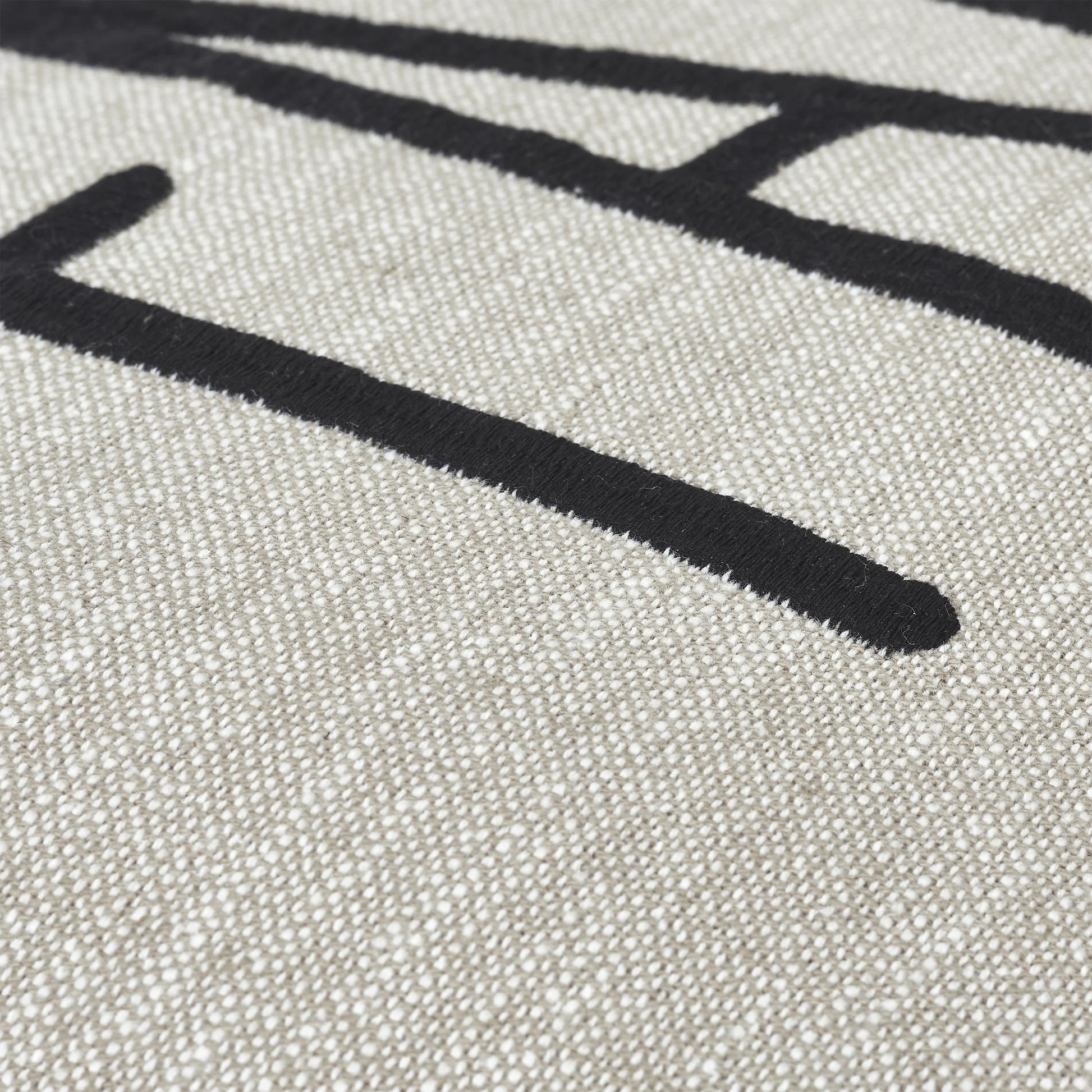 Faith Throw Pillow, 14 X 20, Tan & Black