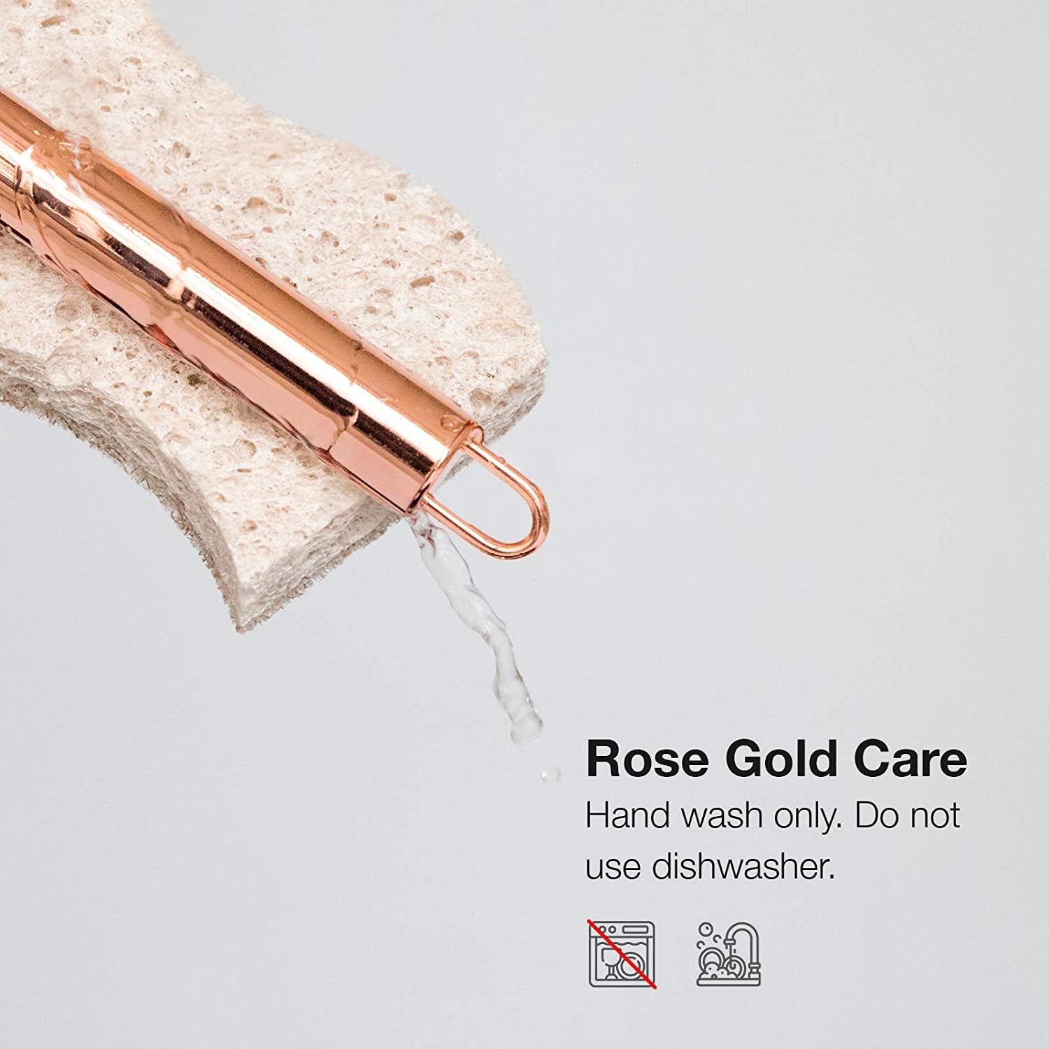 Kitchen Gadget Set Copper Plated Stainless Steel Utensils with Soft Touch Handles, Copper Black, 7 Pieces