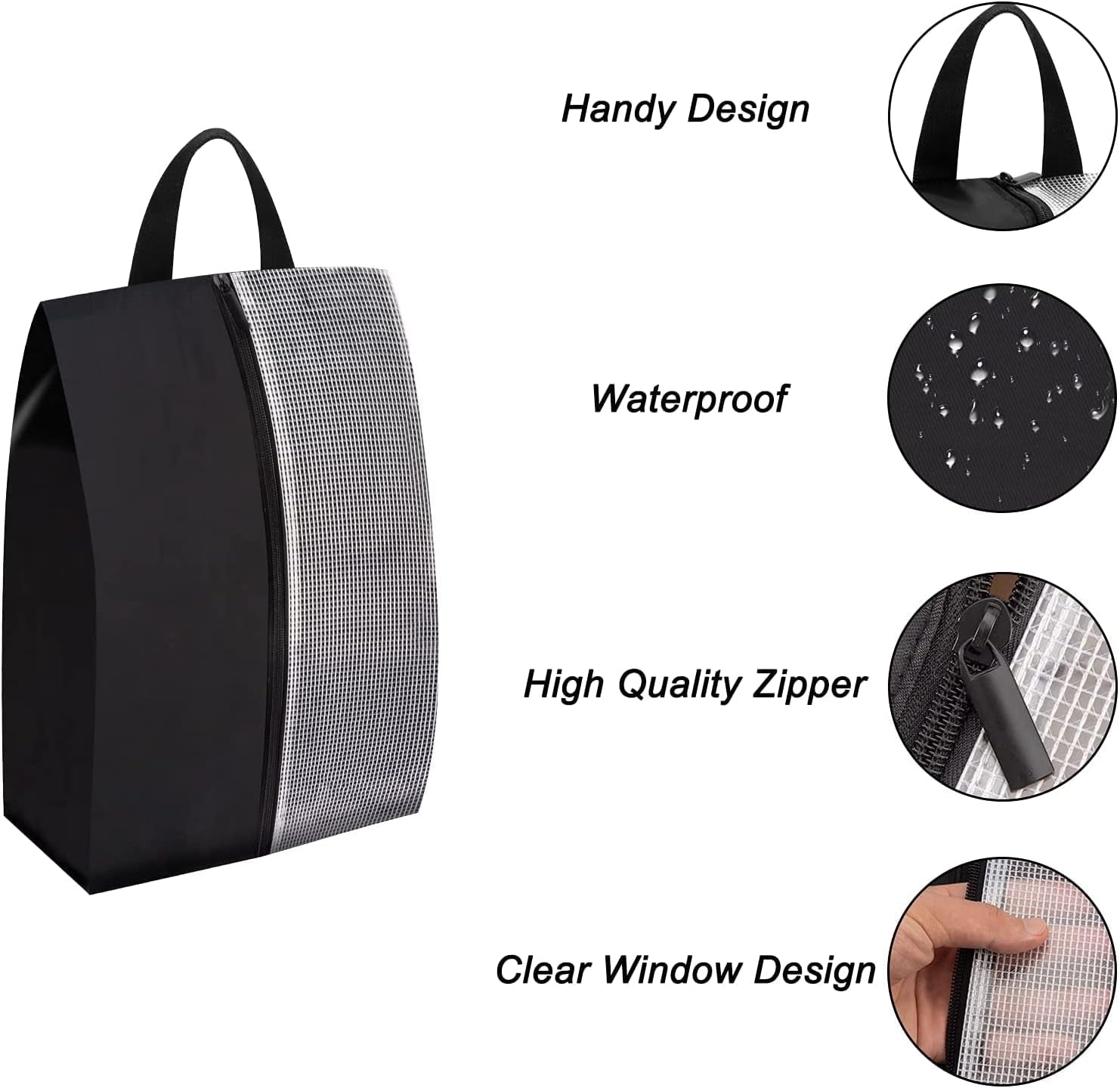 5 Pack Travel Shoe Bags for Packing, Waterproof Shoe Bags for Travel Women,Sneaker Bag, Large Shoes Storage Organizers Pouch Bag for Men and Women,Waterproof Zipper.